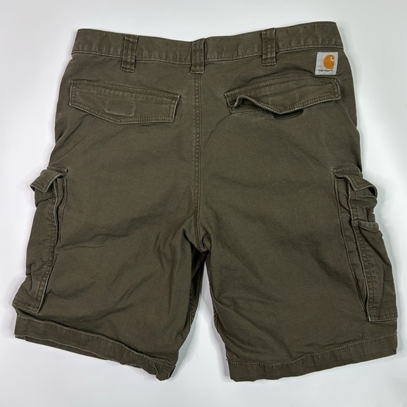 Carhartt 103542 217 Relaxed Fit Green Shorts Size 34 - Picture 2 of 7
